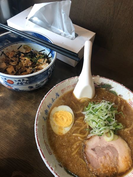 「元ラーメン　豚飯　セット」@蔵前元楽 総本店の写真