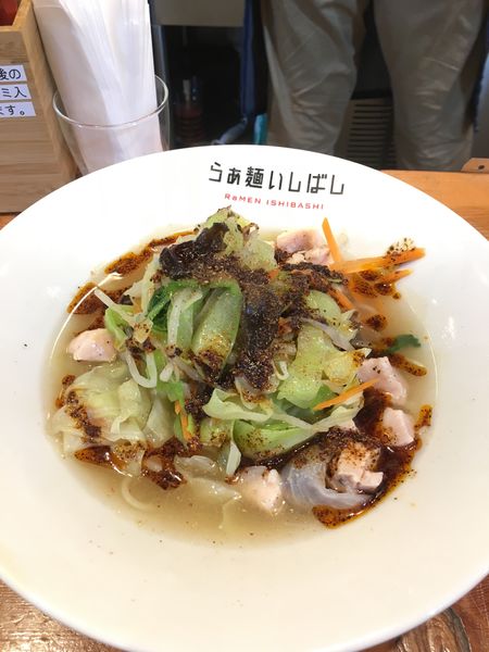「麻辣冷し野菜タンメン」@らぁ麺 いしばしの写真
