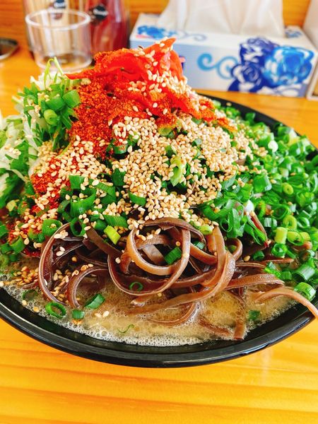 「ネギ塩豚骨キクラゲ」@豚骨ラーメン 新井商店の写真