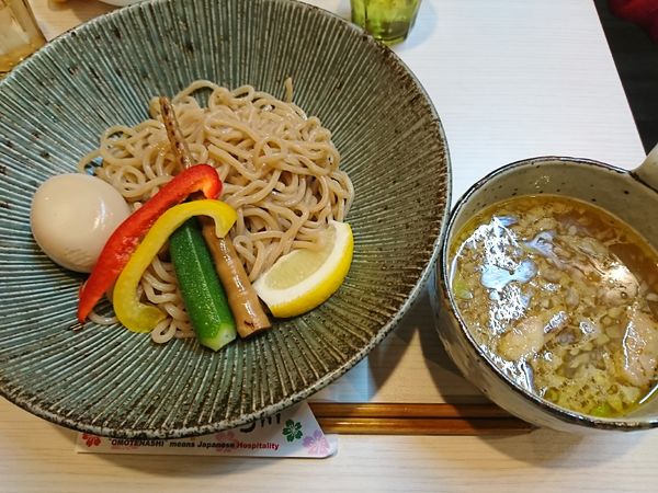 「つけめん+味玉(1050円)」@つけめん らーめん 山の写真