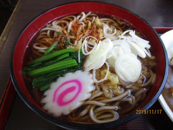 「ミニたぬき蕎麦カレーset 700円」@そば清の写真