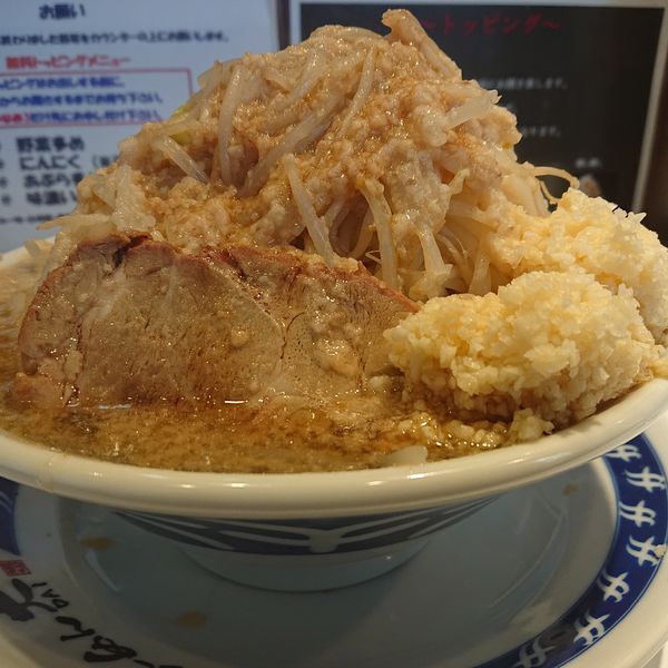 「ラーメン並720円全マシ野菜は増し」@ラーメン大 柏店の写真