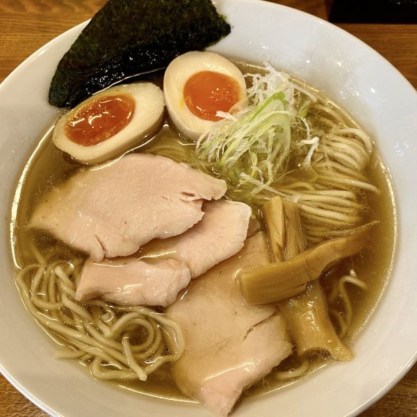 「有精卵の親子そば」@中華そば みはしの写真