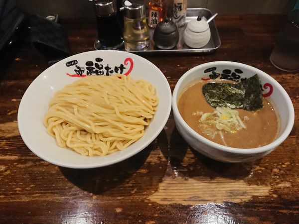 「メガ豚にぼしつけ麺」@らーめん福たけ 富里店の写真
