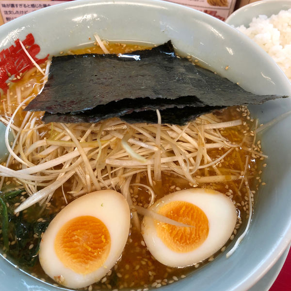「特製味噌ネギラーメン　870円　味玉　0円」@ラーメン山岡家 太田店の写真