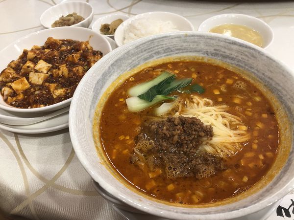 「坦々麺+麻婆豆腐」@川菜味の写真