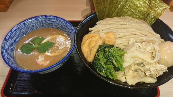 「[限定]塩つけ麺関脇(1000円)特製トッピング(200円)」@らー麺土俵 鶴嶺峰の写真