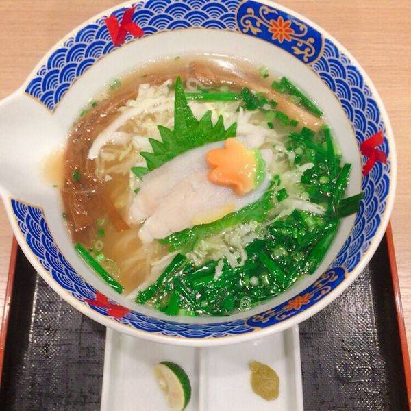 「ふぐだし潮らーめん 麺少なめ 1120」@ふぐだし潮 八代目けいすけ 東急プラザ銀座店の写真