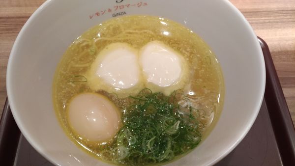 「らあ麺フロマージュ」@らぁ麺 レモン＆フロマージュ GINZAの写真