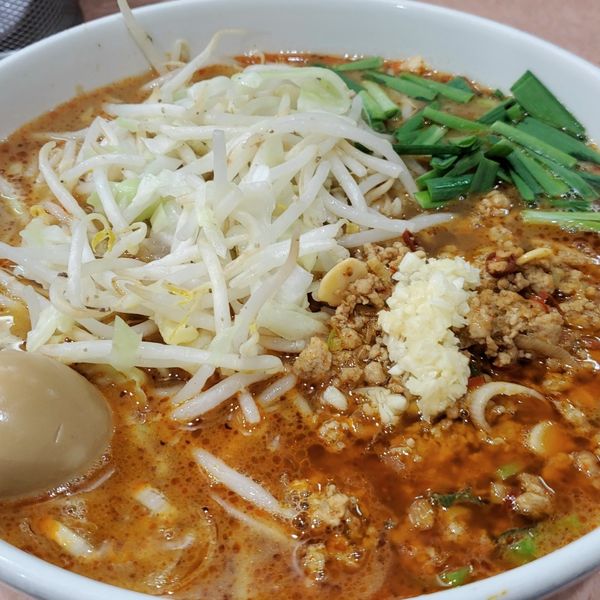 「【期間限定】台湾ラーメン小麺カタメ野菜」@所沢大勝軒の写真