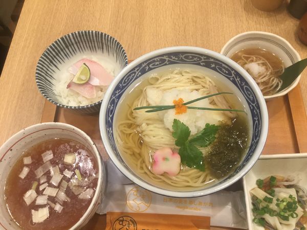 「麺割烹 冬の魚と蓮根のつけそば(¥1000)【よしかわ】」@むぎくらべの写真