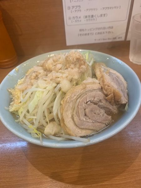 「小ラーメン 780円（ニンニク・ヤサイ・アブラ）」@ラーメンBoo Boo太郎。の写真