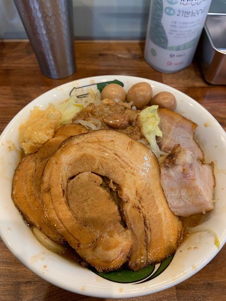 「雷そば+雷増し」@雷 北松戸本店の写真