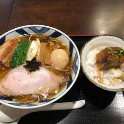 特製醤油+角煮丼