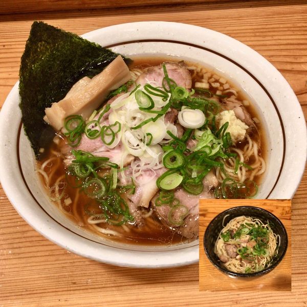 「[限定]生姜醤油ラーメン 800円 和え玉 100円」@中華そば 一陽来復の写真