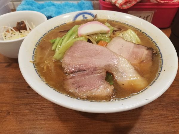 「煮干醤油　ちゃんぽん風」@背脂煮干 丸め 新所沢店の写真