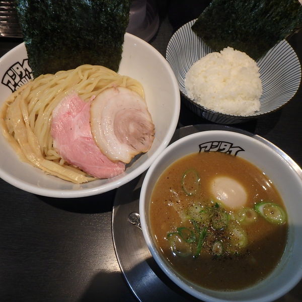 「特製つけ麺大950円、ごはん100円」@つけ麺 中華そば アンタイNOODLESの写真