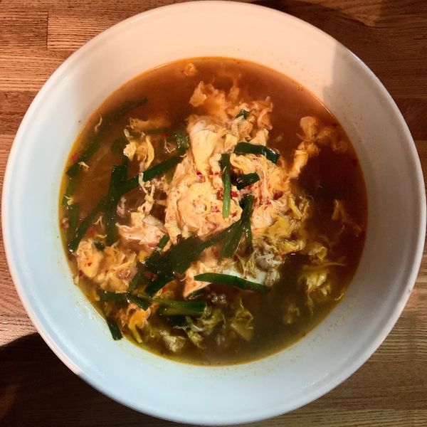 「辛麺 大辛5倍 (850円)」@辛麺屋 藍楽の写真