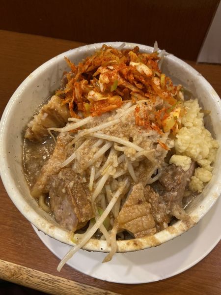 「辛ネギラーメン豚　大盛り」@麺や 希 御徒町店の写真