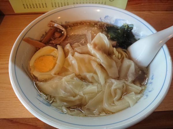 「ワンタンメン 650円」@ラーメン・定食 天一の写真