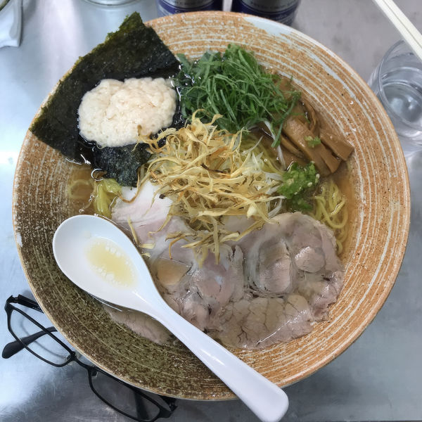「塩ラーメン 金目鯛出汁」@覆麺 智の写真