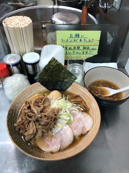 「金目鯛の悪いつけ＋悪い肉」@覆麺 智の写真