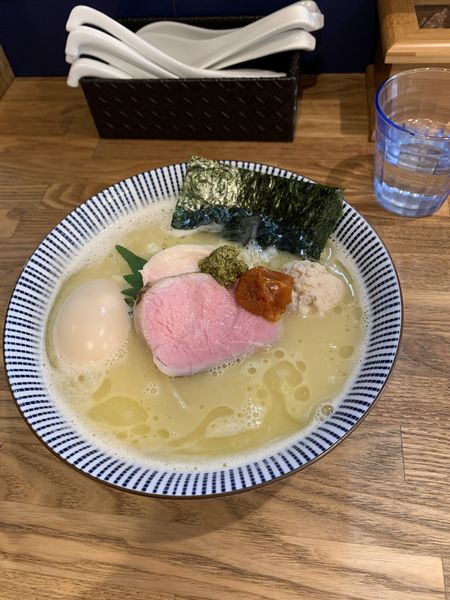 「味玉白湯」@自家製麺 純の写真