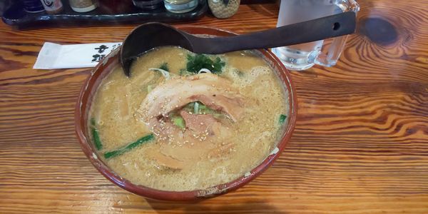 「味噌ラーメン、半チャーハンセット」@幸麺の写真