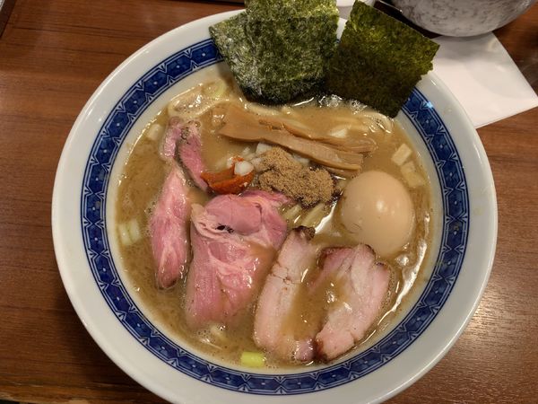 「特製濃厚豚骨魚介らーめん1100円」@麺処 はら田の写真