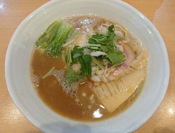 「濃厚白湯魚介蕎麦」@中華蕎麦 はるの写真