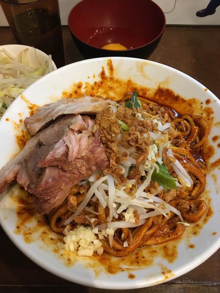 「辛い小汁無し」@麺屋 歩夢の写真