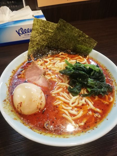 「撃トンラーメン一撃目 大盛り卵トッピング」@雷家の写真