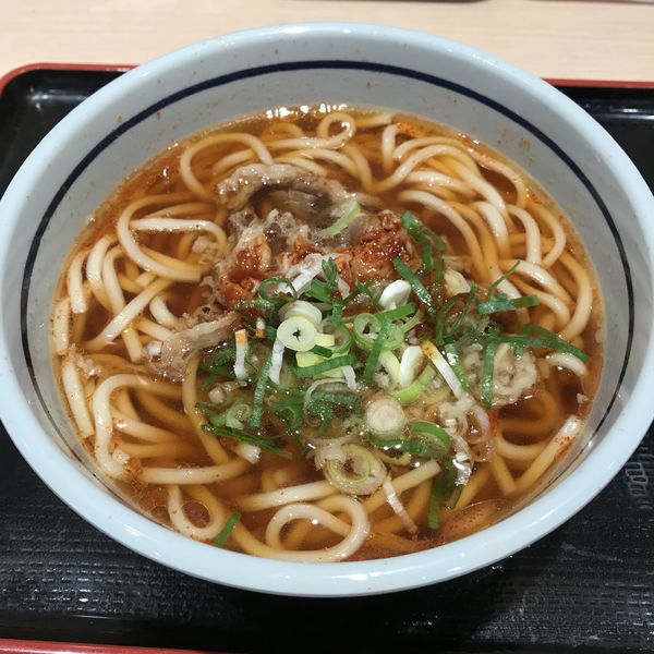 「【期間限定】唐辛肉（￥610）」@吉そば 西新橋店の写真