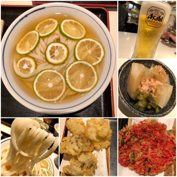 「【限定】カボスひやかけ 中 ¥800 その他」@手打うどん 長谷沼の写真
