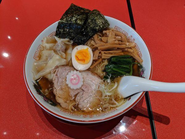 「ワンタン麺(大)」@多文の写真
