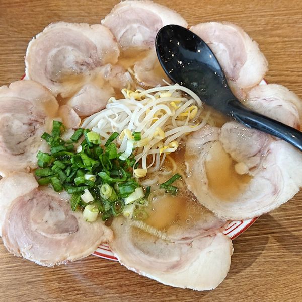 「中華そば(肉大盛)740」@丸忠商店の写真