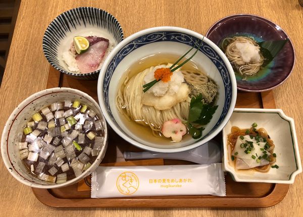 「よしかわ・麺割烹 冬の魚と蓮根のつけそば ¥1000」@むぎくらべの写真