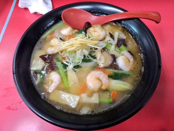 「期間限定 海老塩湯麺」@和風らーめん はるやの写真