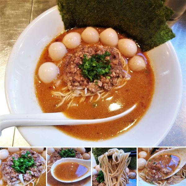「濃厚担々麺(11月21～22日限定)＋うずら＝1100円」@さんじの写真