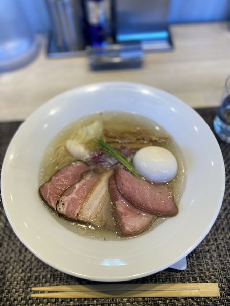 「特製中華ソバ　(塩)」@宍道湖しじみ中華蕎麦 琥珀 東京本店の写真