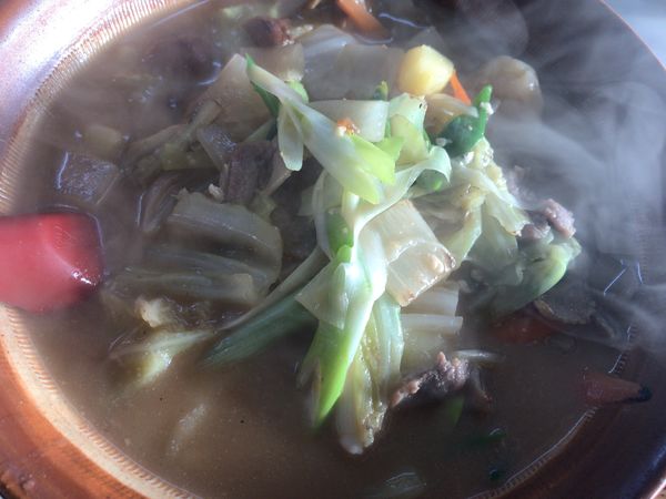 「すいとん麺1100円」@かめたにラーメンの写真