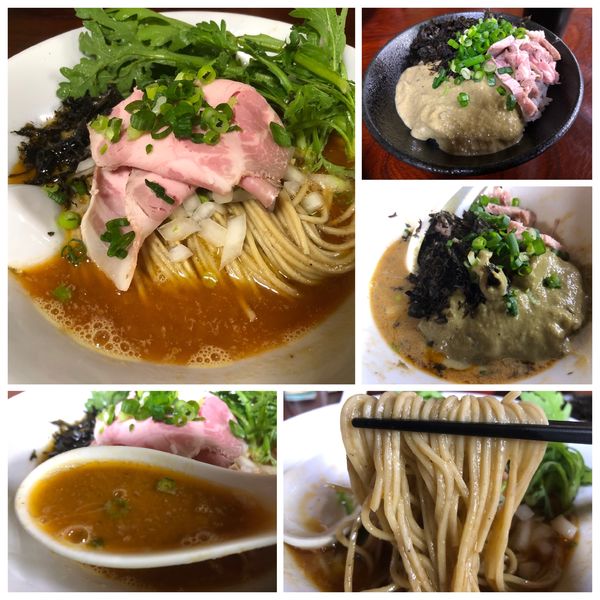 「【限定】濃い鮟肝煮干しそば 920円 牡蠣ペご飯」@と多゛食堂の写真