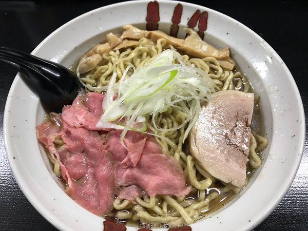 「らーめん　大盛　800円」@自家製麺 結びの写真