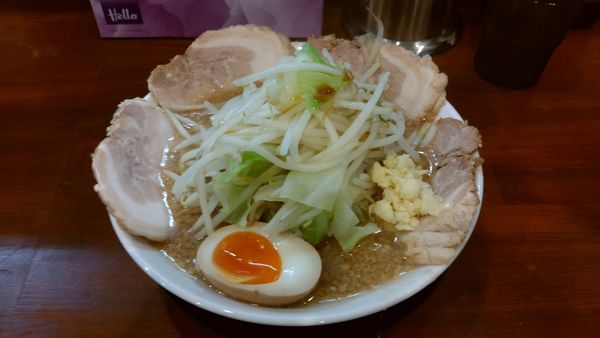 「月輝ラーメン野菜少し多めニンニク」@麺屋 月輝の写真
