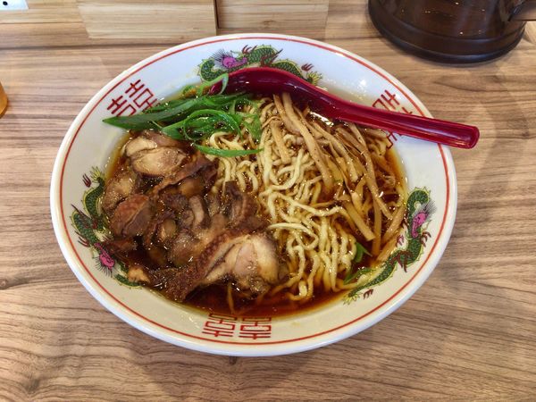 「【限定】鶏中華(岡山県ご当地ラーメン笠岡ラーメン) 900円」@くじら食堂 nonowa東小金井店の写真