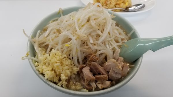 「数量限定　イチローラーメン　中　野菜増」@麺屋 壱の写真