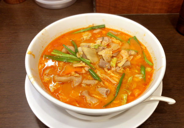 「モツ野菜ラーメン(620円)」@日高屋 京成立石店の写真