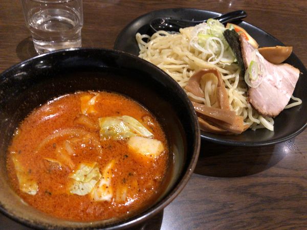 「辛みそつけ麺（大盛）」@北海道らーめん ひむろ 錦糸町店の写真