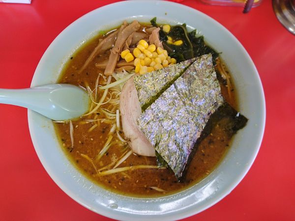 「みそラーメン（硬め）＋カレースパイス」@ラーメンショップ 太田店の写真
