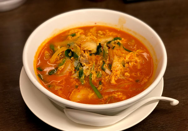 「チゲ味噌ラーメン(630円)」@日高屋 京成立石店の写真